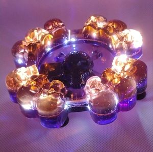 Light up skull ashtray